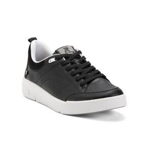RIEKER Black/white Leather Adelia 04 Comfort Sneakers